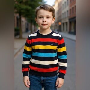 Colorful Striped Kids Sweater